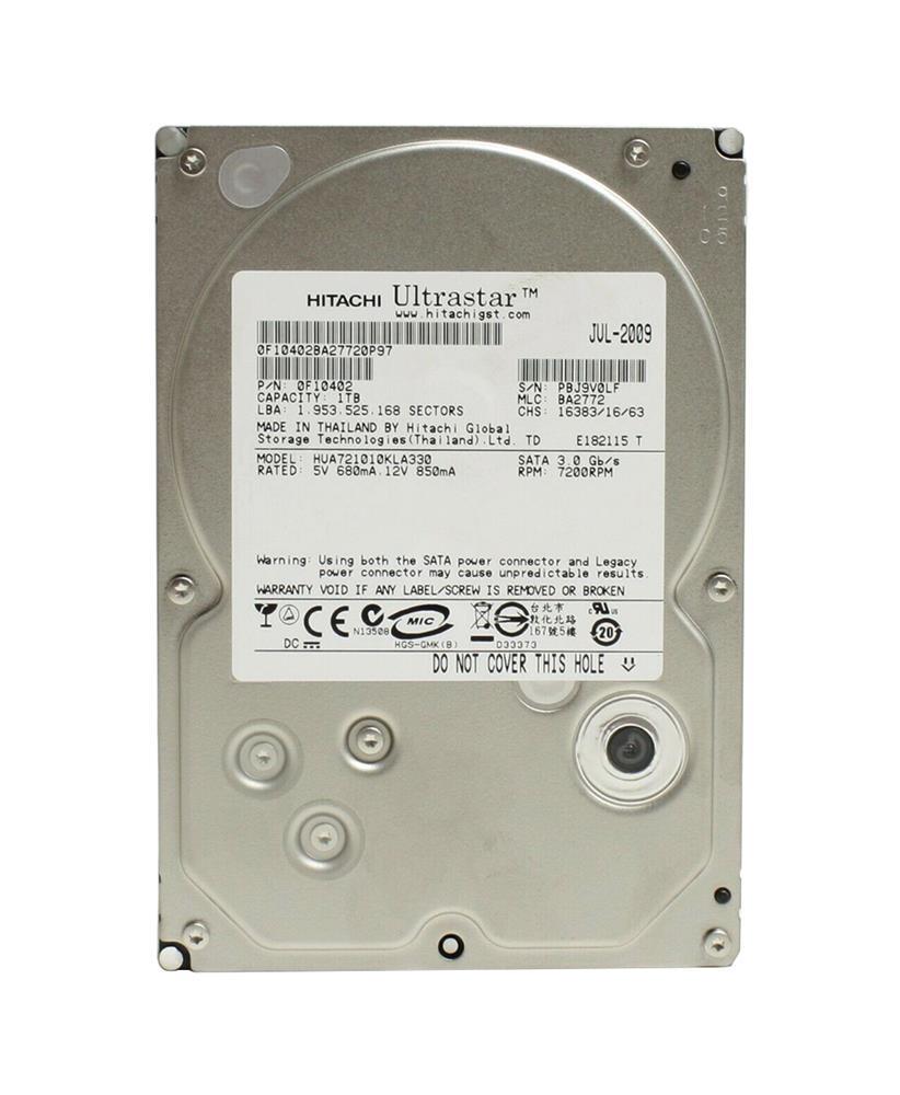 HUA721010KLA330-IBM Hitachi Ultrastar A7K1000 1TB 7200RPM SATA 3Gbps 32MB Cache 3.5-inch Internal Hard Drive