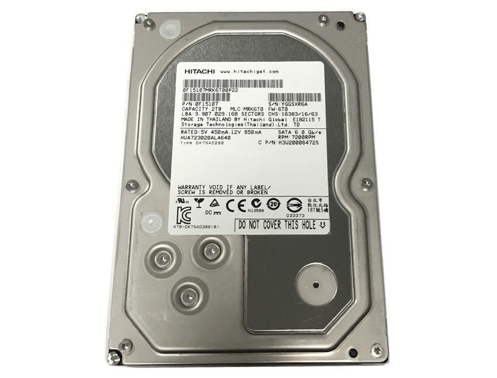 HUA723020ALA640 HGST Hitachi Ultrastar 7K3000 2TB 7200RPM SATA 6Gbps 64MB Cache 3.5-inch Internal Hard Drive