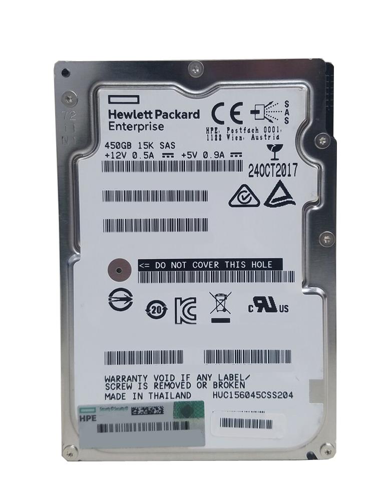 HUC156045CSS204-HPE HGST Hitachi Ultrastar C15K600 450GB 15000RPM SAS 12Gbps 128MB Cache (SE / 512n) 2.5-inch Internal Hard Drive