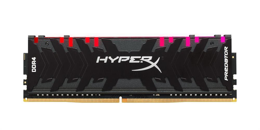 HX430C15PB3A/16 Kingston XMP HyperX Predator RGB 16GB 3000MHz PC4-24000 DDR4-3000MHz non-ECC Unbuffered CL15 (15-17-17) 288-Pin DIMM 1.35V Memory