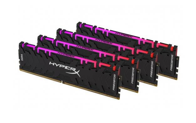 HX436C17PB4AK4/32 Kingston HyperX Predator 32GB Kit (4 X 8GB) PC4-28800 DDR4-3600MHz non-ECC Unbuffered CL17 (17-19-19) 288-Pin DIMM 1.35V Memory