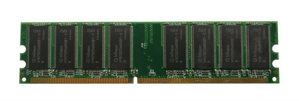 HYB25D256800BT-5 Infineon 512MB PC2700 DDR-333MHz ECC Unbuffered CL2.5 184-Pin DIMM Memory Module