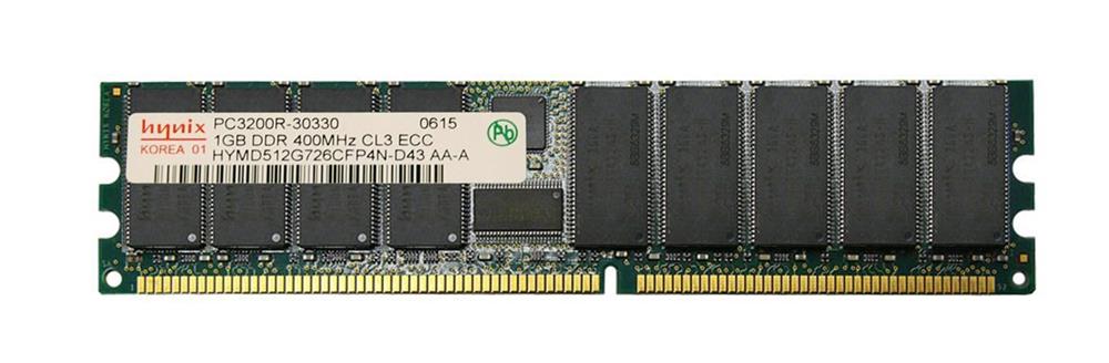 HYMD512G726CFP4N-D43 Hynix 1GB PC3200 DDR-400MHz Registered ECC CL3 2.6V 184-Pin DIMM 2.5V Memory Module