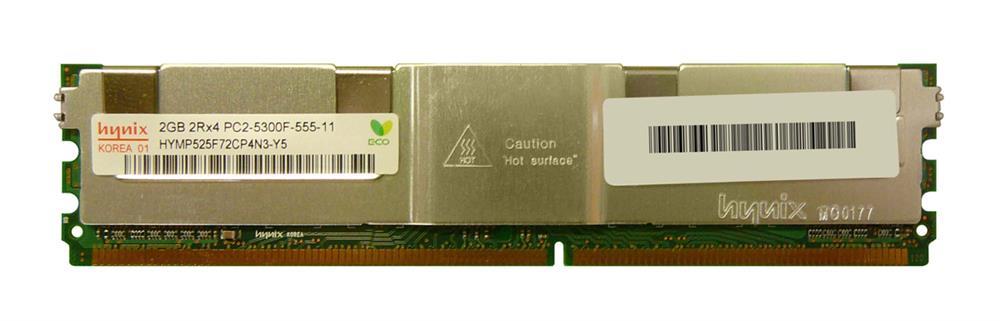 HYMP525F72CP4N3-Y5A Hynix 2GB PC2-5300 DDR2-667MHz ECC Fully Buffered CL5 240-Pin DIMM Dual Rank Memory Module