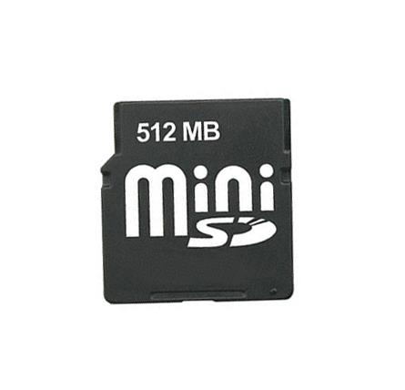 HYMSD01512 Hypertec 512MB miniSD Flash Memory Card