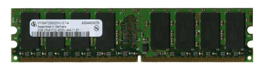 HYS64T256020HU-3.7-A Infineon 2GB PC2-4200 DDR2-533MHz non-ECC Unbuffered CL4 1.8V 240-Pin DIMM Memory Module