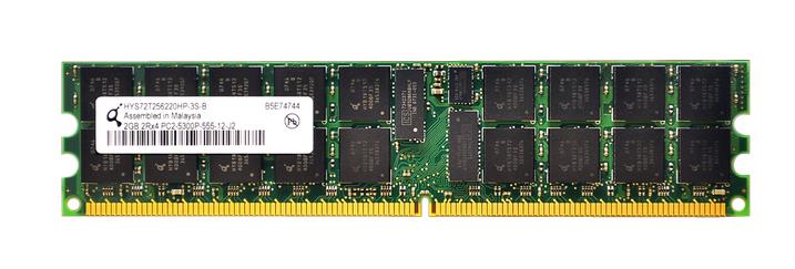 HYS72T256220HP-3S-B Qimonda 2GB PC2-5300 DDR2-667MHz ECC Registered CL5 240-Pin DIMM Dual Rank Memory Module