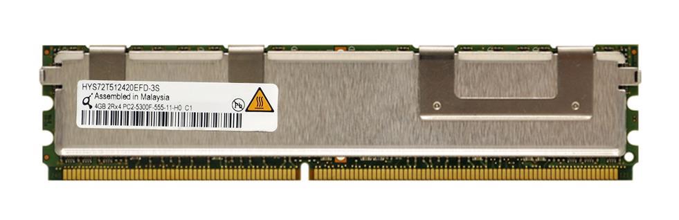 HYS72T512420EFD-3S-C Qimonda 4GB PC2-5300 DDR2-667MHz ECC Fully Buffered CL5 240-Pin DIMM Dual Rank Memory Module