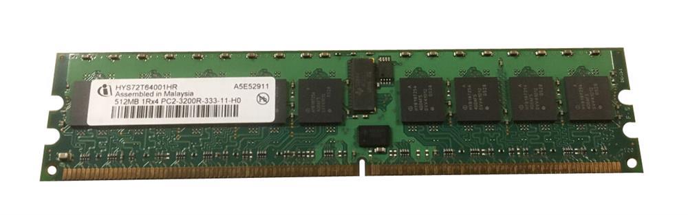 HYS72T64001HR-3.7-A Qimonda 512MB Module PC2-4200 DDR2-533MHz ECC Registered CL4 240-Pin DIMM Single Rank Memory Module