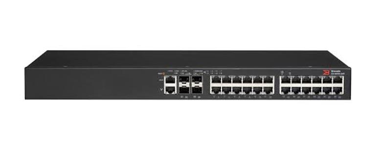 ICX6430-24P Brocade 24-Ports 10/100/1000MbE PoE 4x1 GbE dual-mode stacking/uplink Switch (Refurbished)