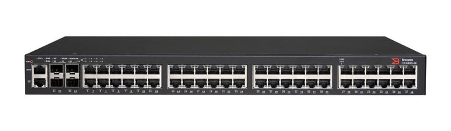 ICX6430-48P Brocade 48-Ports 10/100/1000 Mbps RJ-45 Ports 1GBE Switch with PoE+ (Refurbished)