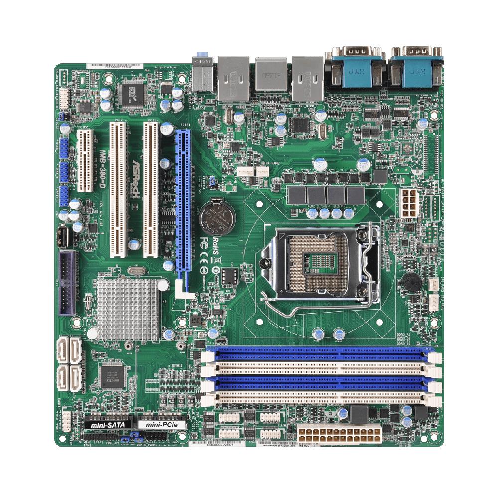 IMB-380-D ASRock Socket LGA 1150 Intel Q87 Chipset Core i7 / i5 / i3 / Celeron Processors Support DDR3 4x DIMM 4x SATA3 6.0Gb/s Micro-ATX Motherboard (Refurbished)