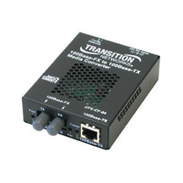 J/FE-CF-04 Transition Just Convert-IT 100Base-TX to 100Base-FX RJ45 1300nm Fast Ethernet Multimode Media Convertor