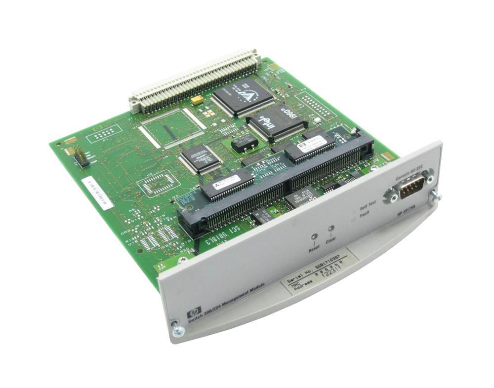J3178AU HP Advancestack Switch 208/224 24-Ports RJ-45 Fast Ethernet Management Module Assembly (Refurbished)