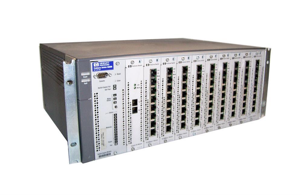 J4110A HP ProCurve 8000m Managed FC Ethernet Switch Chassis 10 x Expansion Slot 1 x Management (Refurbished)