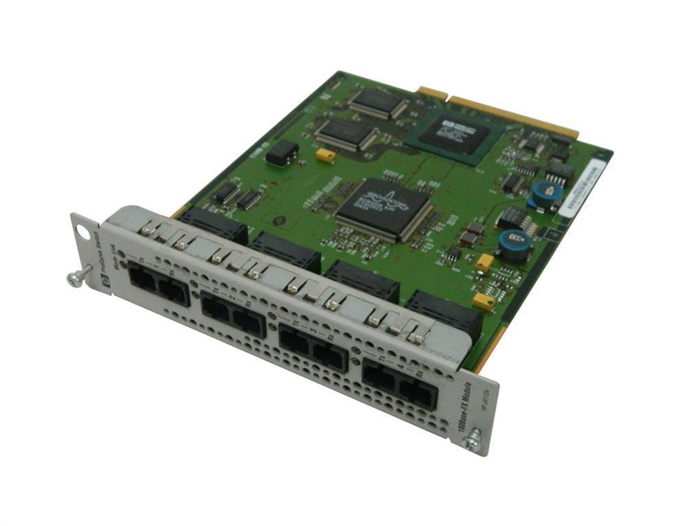 J4112-69001 HP ProCurve Switch 4-Ports SC Fast Ethernet 10/100Base-FX Switch Expansion Module (Refurbished)
