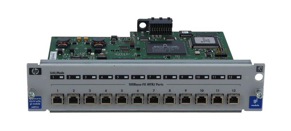 J4892A#ABA HP ProCurve Switch 4104GL/4108GL 100Base-FX MTRJ Module Full Duplex (Refurbished)