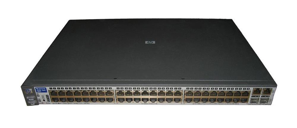 J4899-60401 HP ProCurve Switch 2650 48-Ports EN Fast EN 10Base-T 100Base-TX + 2x10/100/1000Base-T/SFP (mini-GBIC) 1U Rack-Mountable Stackable (Refurbi (Refurbished)