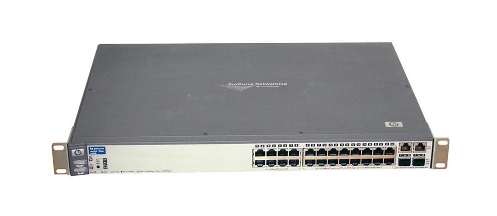 J4900-69001 HP ProCurve Switch 2626 24 Ports EN Fast EN 10Base-T 100Base-TX + 2x10/100/1000Base-T/SFP (mini-GBIC) 1U Rack-Mountable Stackable (Refurbi (Refurbished)