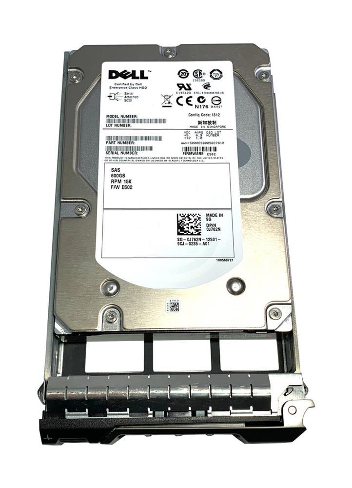 J762N-RFB Dell 600GB 15000RPM SAS 6Gbps 16MB Cache 3.5-inch Internal Hard Drive