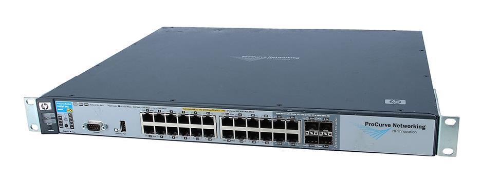 J8692A#ABB HP ProCurve 3500YL 24G-Power Intelligent Edge 24-Ports 10/100/1000Base-T LAN Stackable Ethernet Switch with 4x SFP (mini-GBIC) 1 x Expansio (Refurbished)