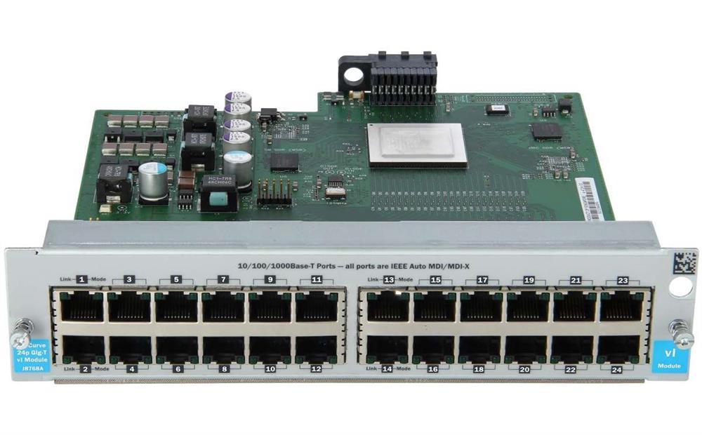 J8768A#ABA HP ProCurve VL 24-Ports 10/100/1000Base-T RJ-45 Gigabit Ethernet Switch Expansion Module (Refurbished)