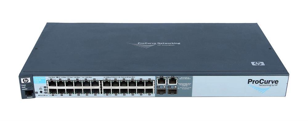 J9019BGB HP ProCurve E2510-24 24-Ports Managed Stackable Layer-2 Fast Ethernet Switch + 2x10/100/1000Base-T/SFP (mini-GBIC) 1U Rack-Mountable (Refurbi (Refurbished)