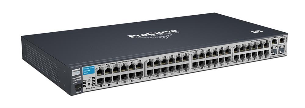 J9020A#ABB HP ProCurve 2510-48 Switch 48-Ports Fast Ethernet 100Base-T 2x1000Base-T 2xSFP (mini-GBIC) Slots 1U Manage Ethernet Switch (Refurbished)