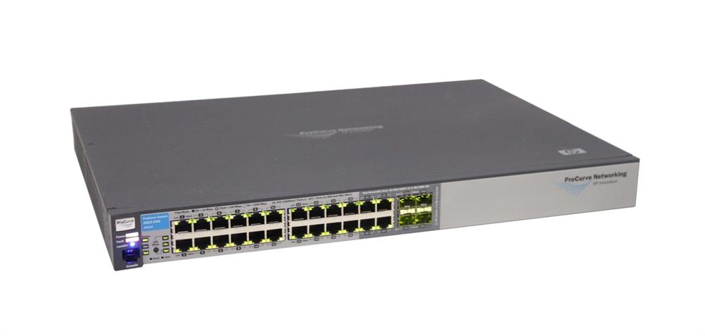 J9021A HP ProCurve E2810-24G Stackable Managed Ethernet Switch 24-Ports RJ-45 10/100/1000Base-T LAN 4 x SFP (mini-GBIC) (Refurbished)