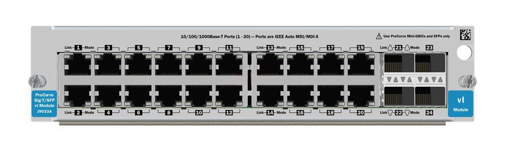 J9033A HP ProCurve Switch VL 20-Ports 10/100Base-TX Ethernet Switch Module + 4 x SFP (Mini-GBIC) (Refurbished)