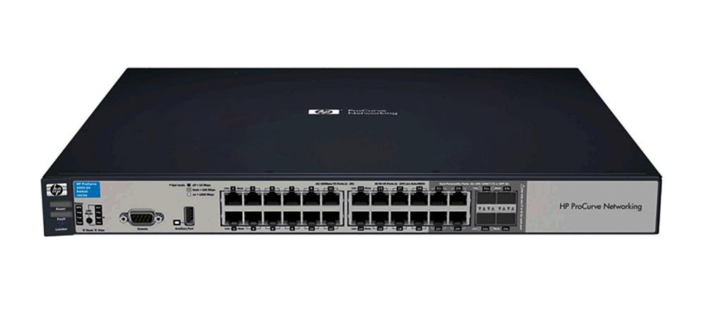 J9263-61001 HP ProCurve 6600-24G 24-Ports RJ-45 Manageable Layer3 Rack-mountable Stackable Ethernet Switch with 4x Shared SFP (mini-GBIC) Ports (Refurbished)