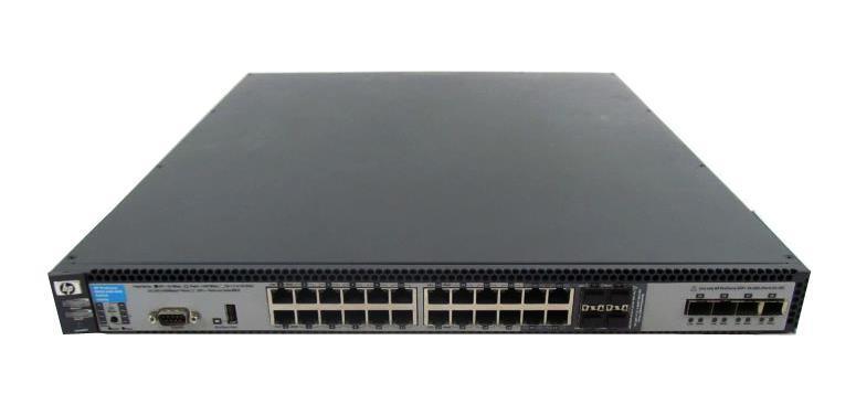 J9264A HP ProCurve 6600-24G-4XG 24-Ports Managed Stackable Layer-4 Gigabit Ethernet Switch 24 x10/100/1000Base-T + 4 x Shared SFP + 4 x SFP+ (mini-GBI (Refurbished)