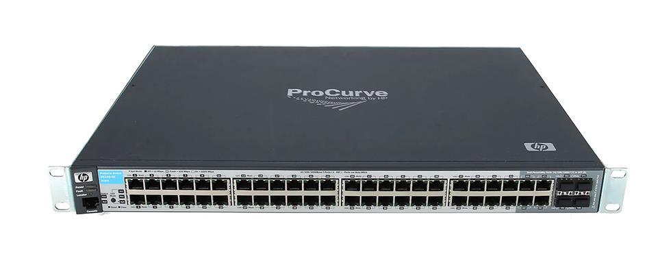J9280A#ABA HP ProCurve 2510-48G 48-Ports RJ-45 Gigabit Ethernet Layer 2 Stackable Managed Switch with 4x SFP Ports (Refurbished)
