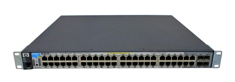 J9311A HP ProCurve 3500yl-48G-PoE+ 48-Ports RJ-45 10/100/1000 Gigabit Ethernet PoE L3 Rack-mountable Managed Switch with 4x SFP (mini-GBIC) Ports (Refurbished)