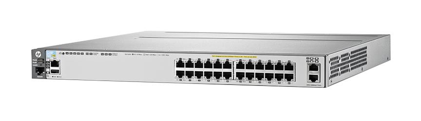 J9587A HP E3800-24G-PoE+-2XG Layer 3 Switch 24 Ports Manageable 24 x POE+ 2 x RJ-45 Stack Port 1 x Expansion Slots 10/100/1000Base-T 10GBase-T PoE Po (Refurbished)