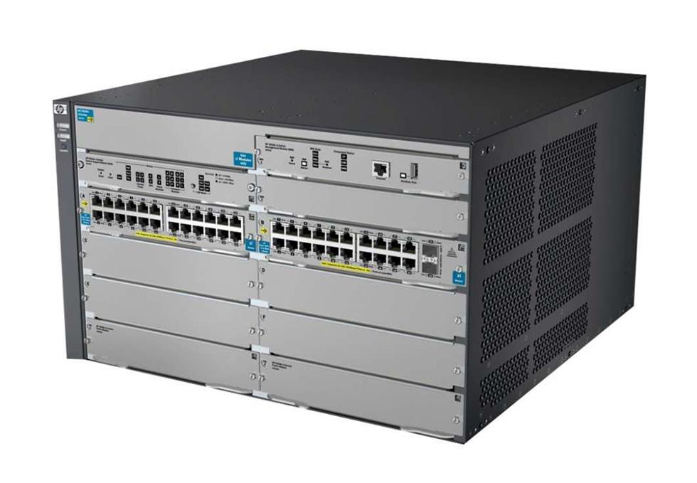 J9638A HP E8206-44G-PoE Switch Chassis 6 Slot Power Over Ethernet 6 x Expansion Slot (Refurbished)