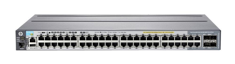 J9728A#ABA HP 2920-48G 48-Ports RJ-45 10/100/1000Base-T PoE+ Manageable Layer 3 Rack-Mountable with combo Gigabit SFP Switch (Refurbished)