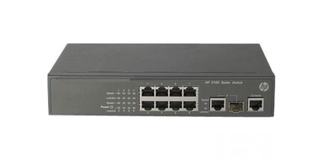 JD311A HP A3100-8-POE EI Ethernet Switch 9 Ports Manageable 8 x POE 1 x Expansion Slots 10/100/1000Base-T PoE Ports (Refurbished)