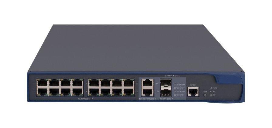 JD312A HP A3100-16-POE EI 16-Ports Stackable Ethernet Manageable Switch 16x POE Stack Port 2 x Expansion Slots 10/100/1000Base-T PoE Ports (Refurbishe (Refurbished)