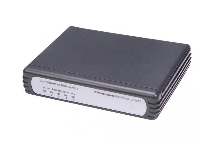 JD853A HP V1405C-5 Unmanaged Fast Ethernet Switch 5 Ports 5 x RJ-45 10/100Base-TX (Refurbished)