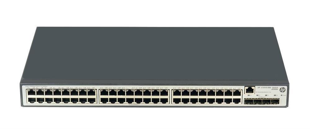 JE009A#ABA HP ProCurve V1910-48G 48-Ports Layer3 Managed Gigabit Ethernet Switch + 4 x SFP (mini-GBIC) (Refurbished)