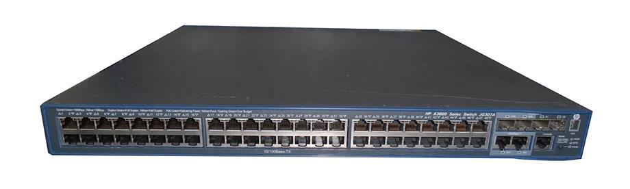 JG307A HP 3600-48-PoE+ v2 SI Switch 46 Ports Manageable 48 x POE+ 2 x RJ-45 4 x Expansion Slots 10/100Base-FX 10/100/1000Base-T PoE Ports Rack-mounta (Refurbished)