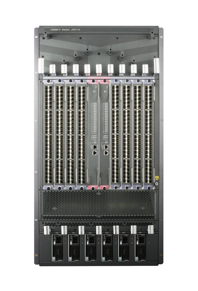 JG822AR HP 10508-V 6-Ports SFP Switch TAA-compliant Chassis Refurbished Manageable 3 Layer Supported 18U High Rack-mountable TAA Compliant