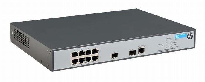 JG921-61001 HP 1920-8g-Poe+ 8-Ports SFP 10/100/1000Base-T PoE+ Manageable Layer 3 Rack-mountable Gigabit Ethernet Switch (Refurbished)