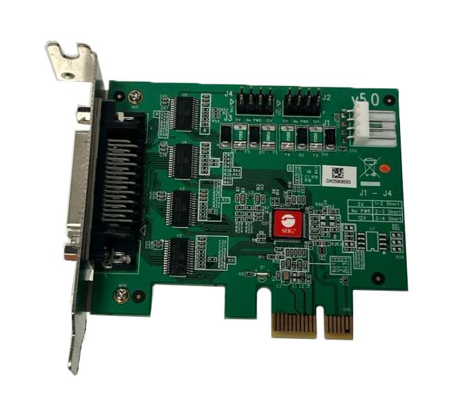 JJ-E40011-S5 SIIG DP CyberSerial 4S PCIe PCI Express 1.1 x1 4 x Male RS-232 Serial Via Cable Plug-in Card