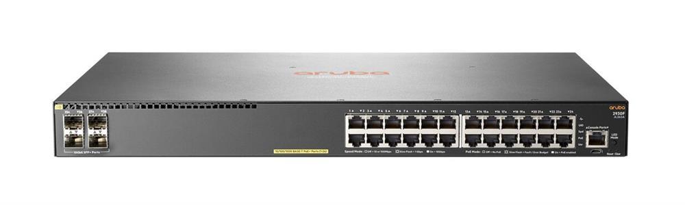 JL263A#B2E HPE Aruba 2930F 24-Ports 24G PoE+ 4SFP+ T Switch (Refurbished)