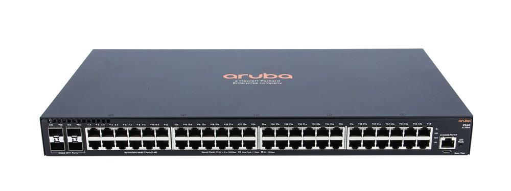 JL355A#ABA Aruba IoT Ready and Cloud Manageable Access Switch 48 Network 4 Expansion Slot SFP+ Gigabit Ethernet Manageable Twisted Pair Optical Fiber Modular 2 Layer Supp Rack Mountable (Refurbished)