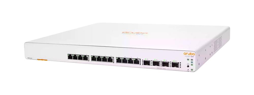 JL805A Aruba Instant On 1960 12XGT 4SFP+ Switch - 12 Ports - Manageable - 10 Gigabit Ethernet - 10GBase-T, 10GBase-X - 2 Layer Supported - Modular - Power Supply - 80 W Power Consumption - Optical Fiber, (Refurbished)
