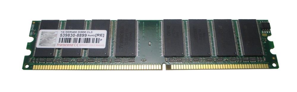 JM388D643A-5L Transcend JetRAM 1GB PC3200 DDR-400MHz non-ECC Unbuffered CL3 184-Pin DIMM Memory Module