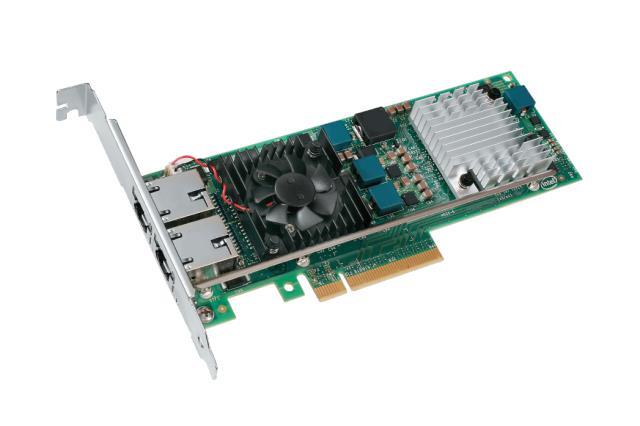 JM42W Dell Dual-Ports RJ-45 10Gbps 10GBase-T 10 Gigabit Ethernet PCI Express 2.0 x8 Server Network Adapter by Intel